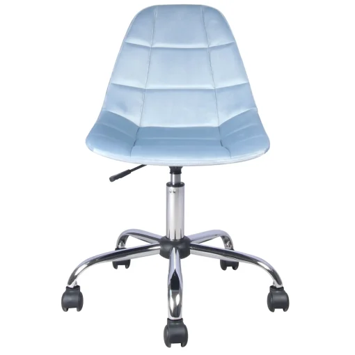 * Olivia Blue Velvet Office Chair Exquisite Gifts
