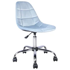 * Olivia Blue Velvet Office Chair Exquisite Gifts