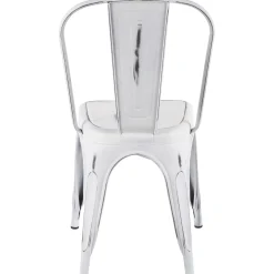 * Oregon Vintage White Metal Dining Chair Opening Sales