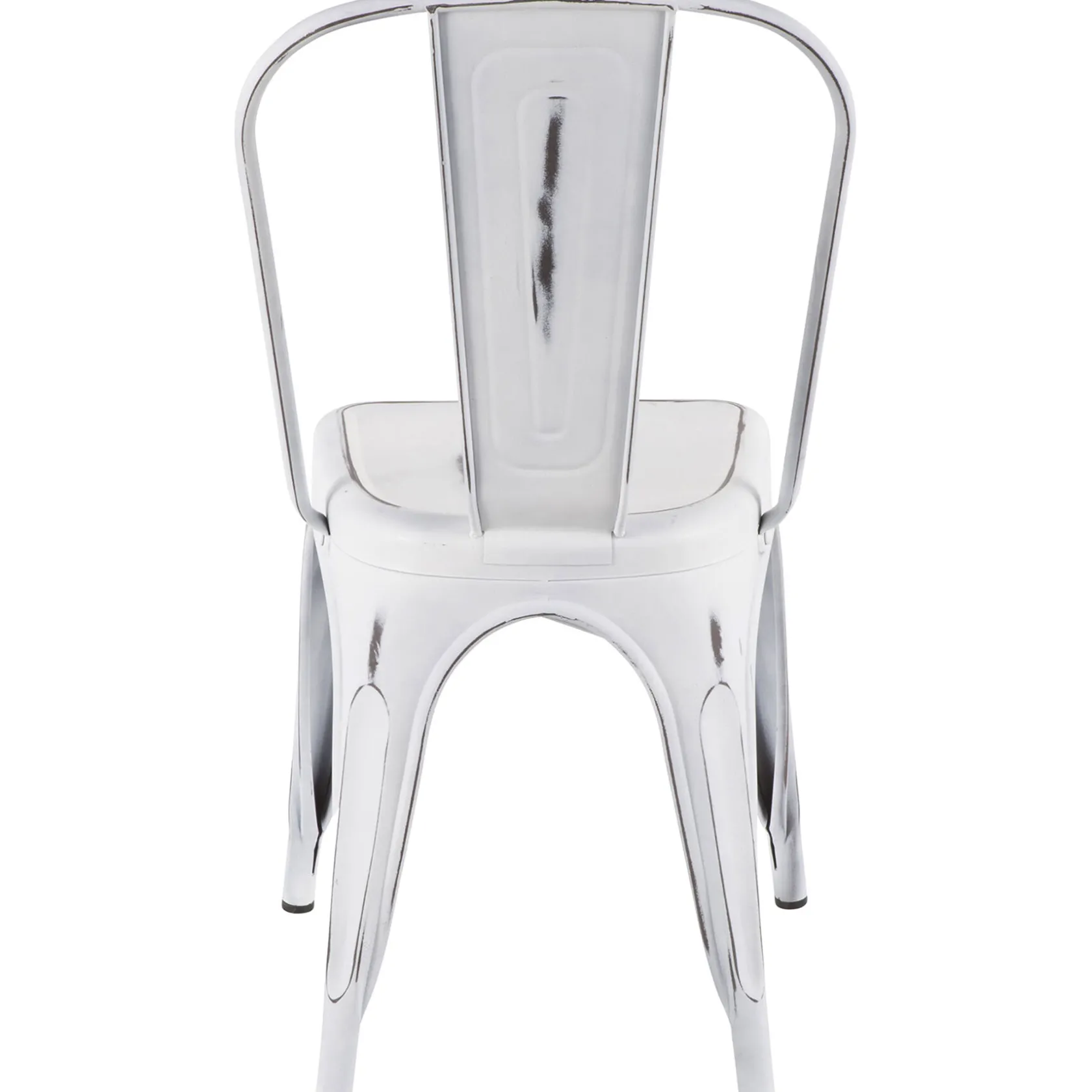 * Oregon Vintage White Metal Dining Chair Opening Sales