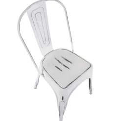 * Oregon Vintage White Metal Dining Chair Opening Sales