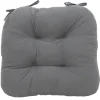 * 2-Pack Dark Grey Microsuede Chair Pads Online Discount