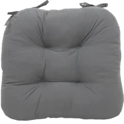 * 2-Pack Dark Grey Microsuede Chair Pads Online Discount