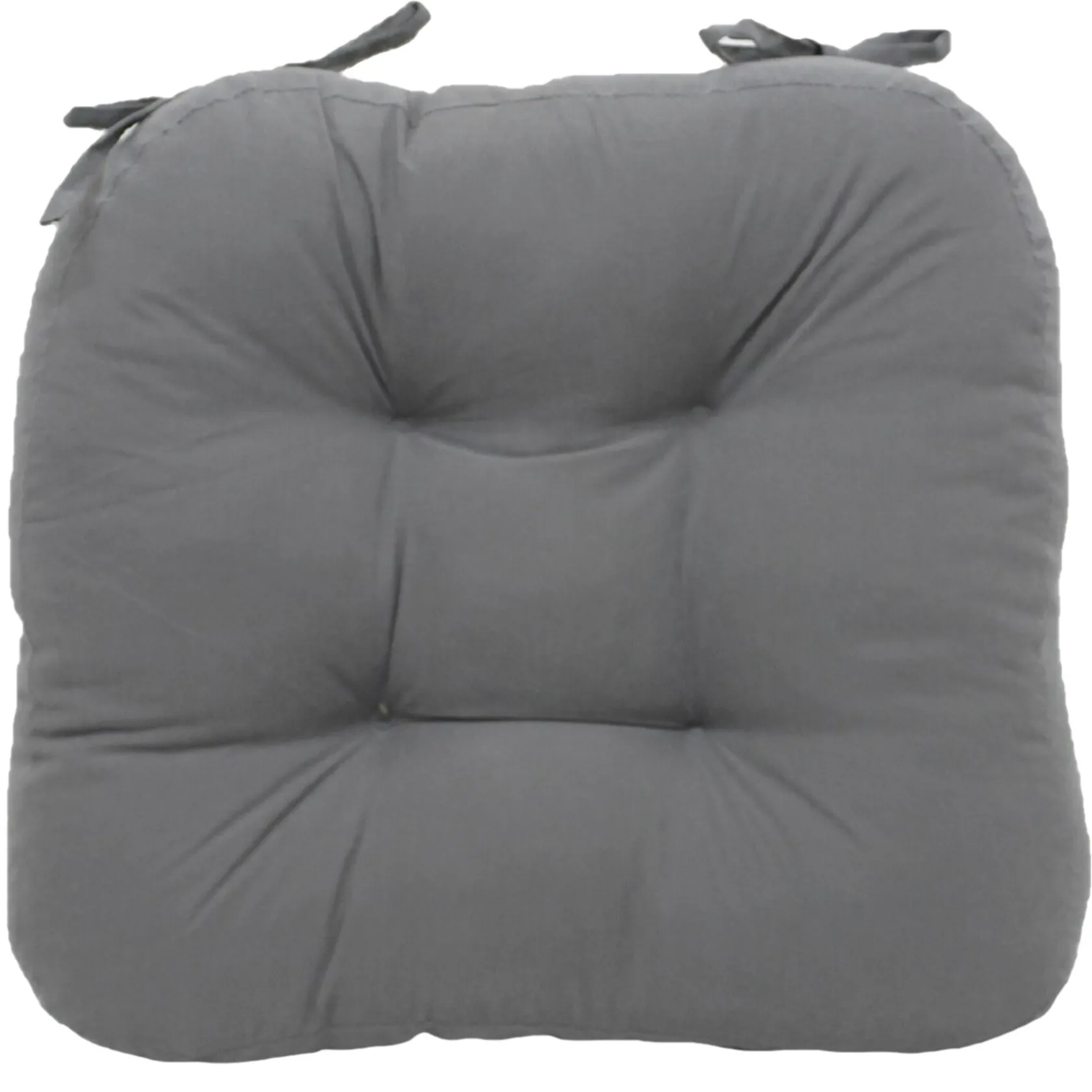 * 2-Pack Dark Grey Microsuede Chair Pads Online Discount