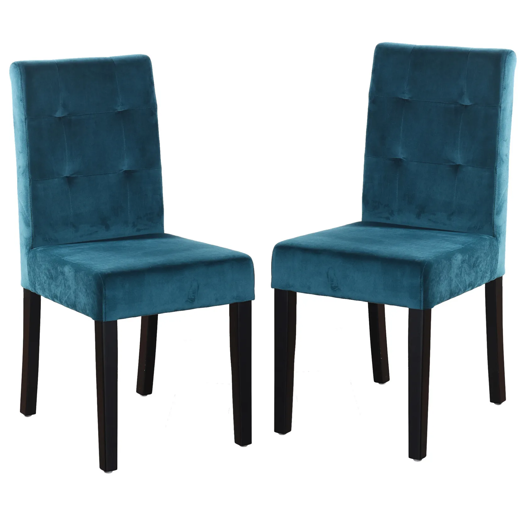* 2-Pack Madden Teal Velvet Dining Chair, Kd Good Quality