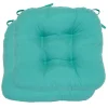 * 2-Pack Turquoise Microsuede Chair Pads Cheaper