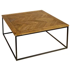 * Parquet Wood Top Coffee Table Exquisite Gifts