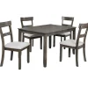 * 5-Piece Henderson Grey Dining Table Set Discount Online