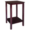 * Pratt Espresso Brown Square Accent Table, 25 Online Discount