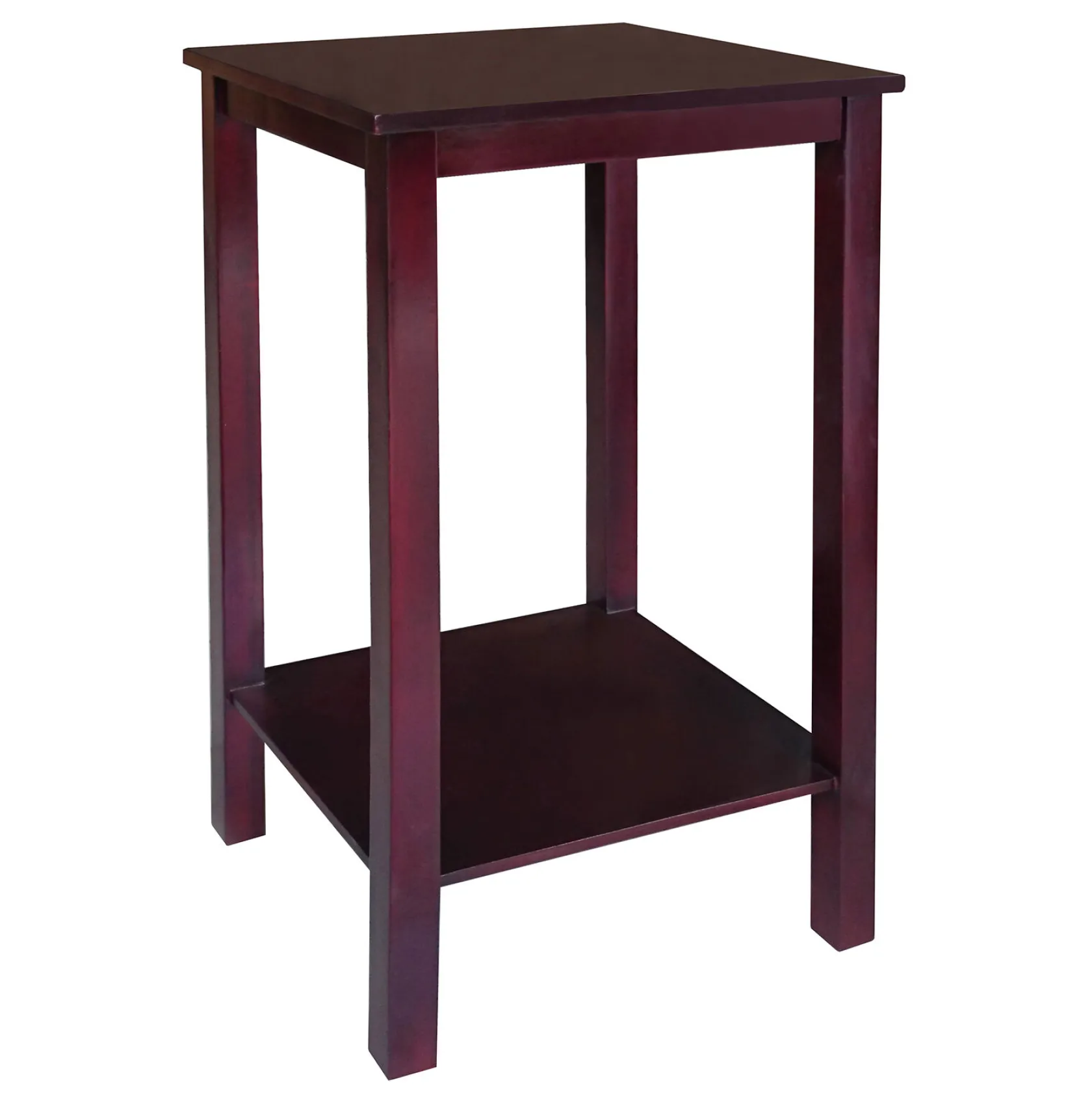 * Pratt Espresso Brown Square Accent Table, 25 Online Discount