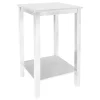 * Pratt White Square Accent Table, 25 Cheaper