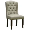 * Providence Aahmad Winged Dining Chair, Beige Promotion