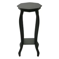 * Providence Black Wood Octagon Top Plant Stand, 24 Premium