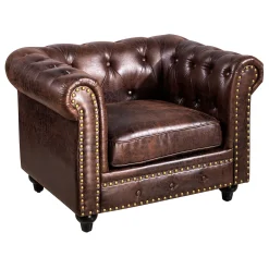 * Providence Chesterfield Tufted Chair, Kd Cheaper