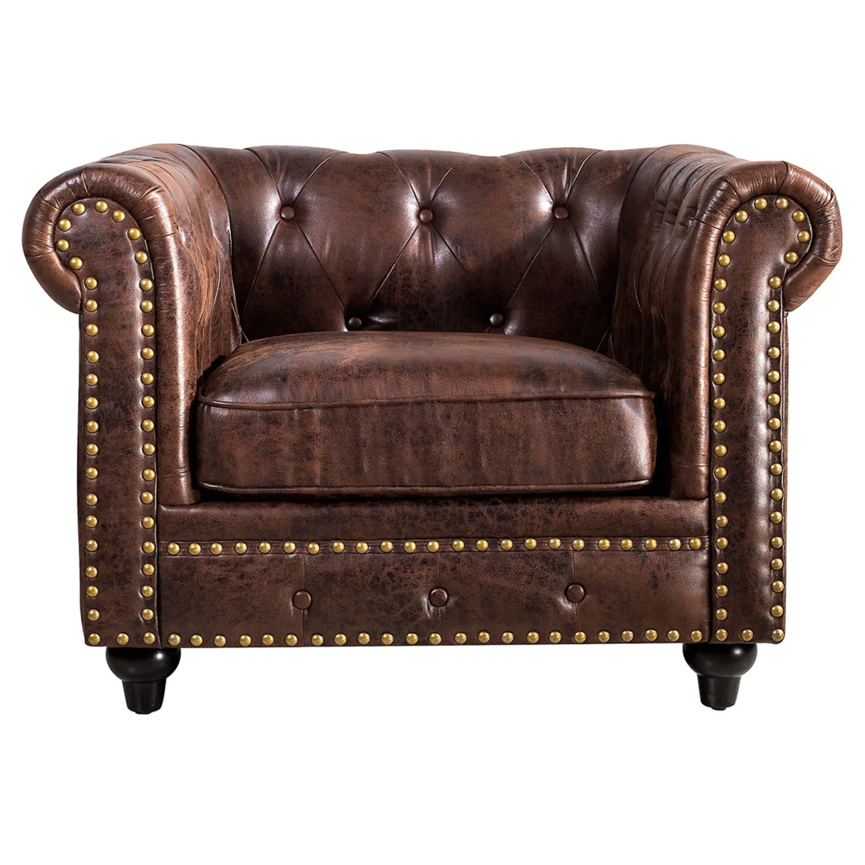 * Providence Chesterfield Tufted Chair, Kd Cheaper