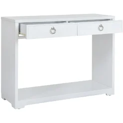 * Providence Clara White Console Table Flash Sale