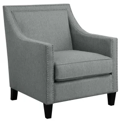 * Providence Erica Studded Accent Chair, Grey Promotion