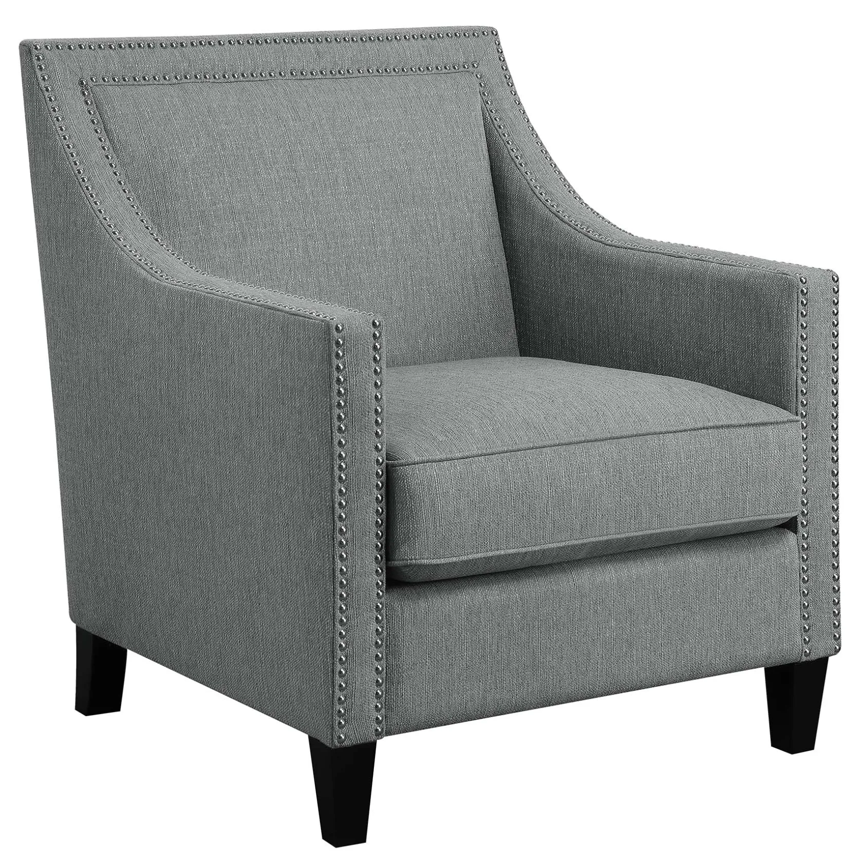 * Providence Erica Studded Accent Chair, Grey Promotion