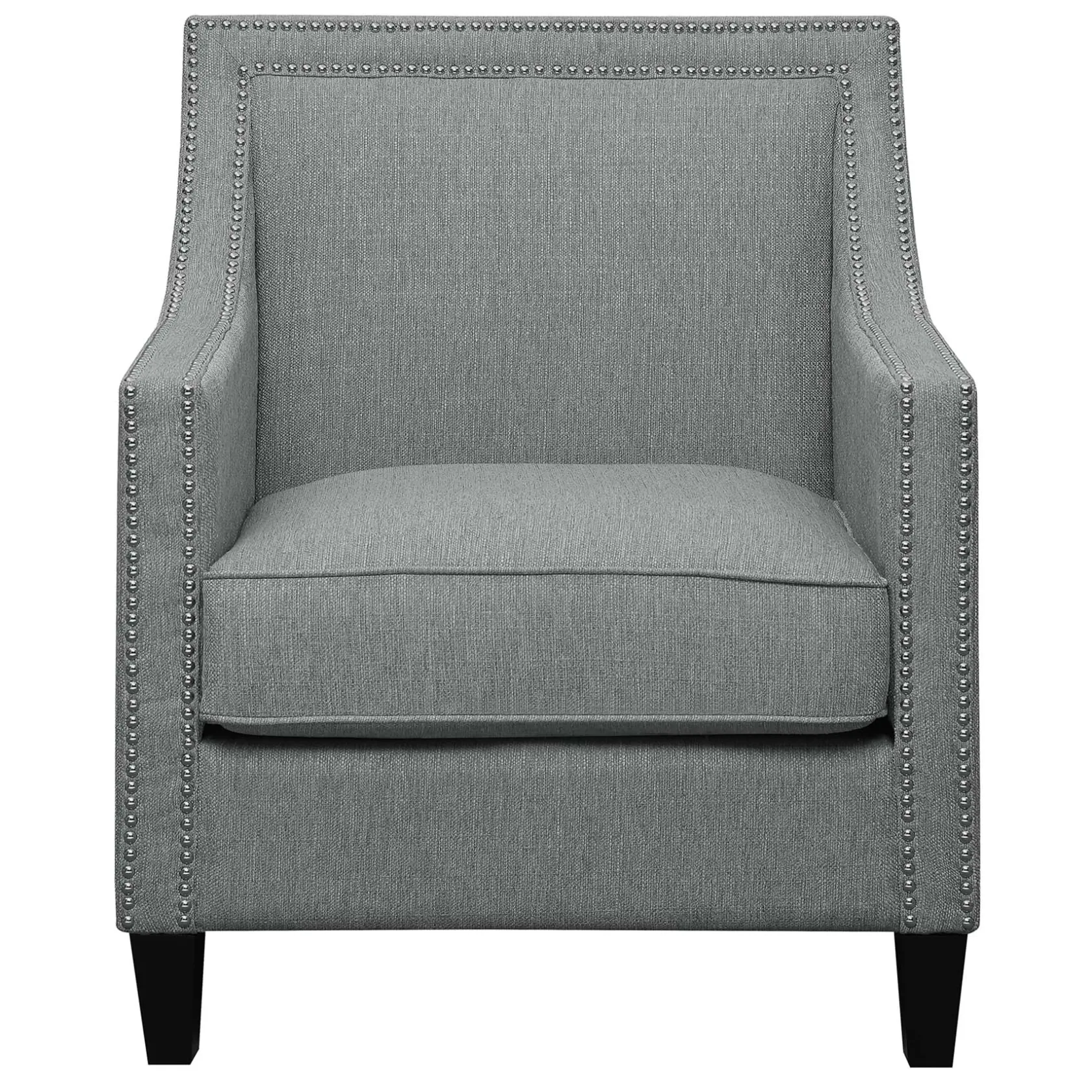 * Providence Erica Studded Accent Chair, Grey Promotion