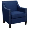 * Providence Erica Studded Accent Chair, Blue Outlet