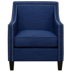 * Providence Erica Studded Accent Chair, Blue Outlet