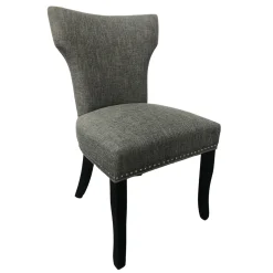 * Providence Jhene Ii Studded Back Dining Chair, Grey Discount Online