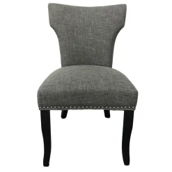 * Providence Jhene Ii Studded Back Dining Chair, Grey Discount Online