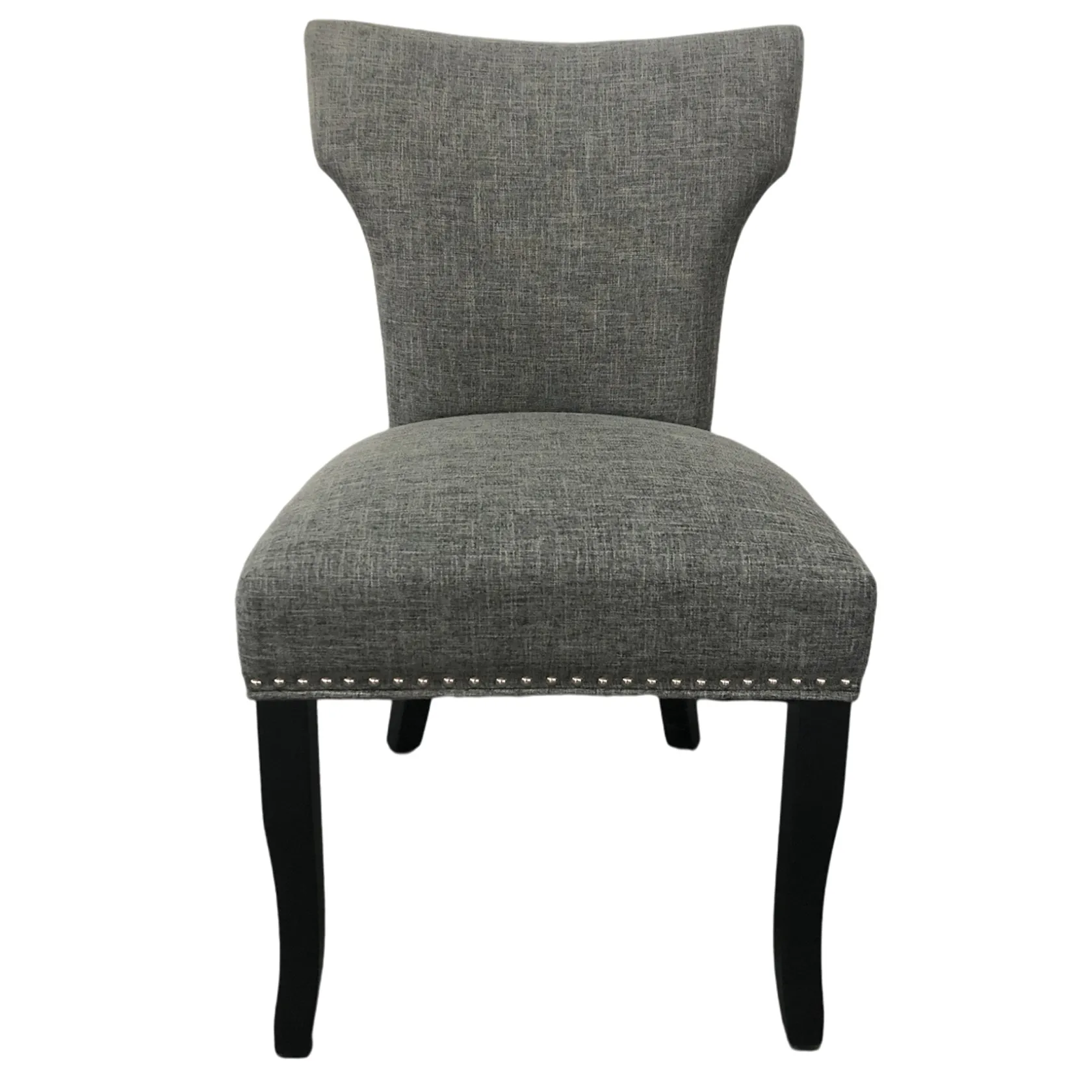 * Providence Jhene Ii Studded Back Dining Chair, Grey Discount Online
