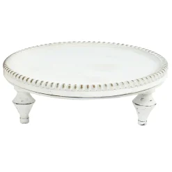 * Providence White Wood Beaded Plant Stand, 12 Cheaper