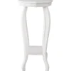 * Providence White Wood Octagon Top Plant Stand Opening Sales