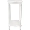 * Providence White Wood Square Plant Stand, 24 Discount