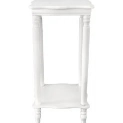 * Providence White Wood Square Plant Stand, 24 Discount