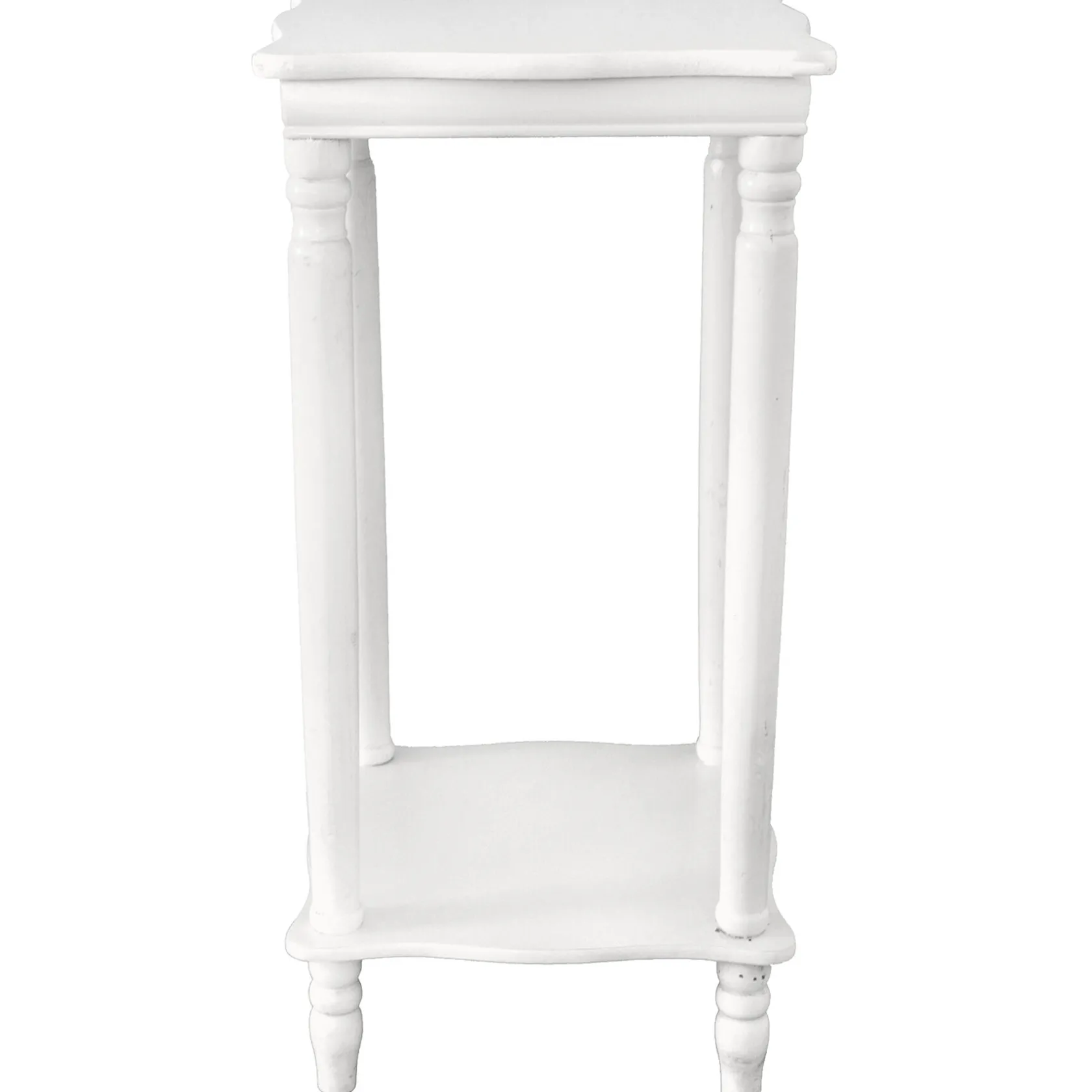 * Providence White Wood Square Plant Stand, 24 Discount
