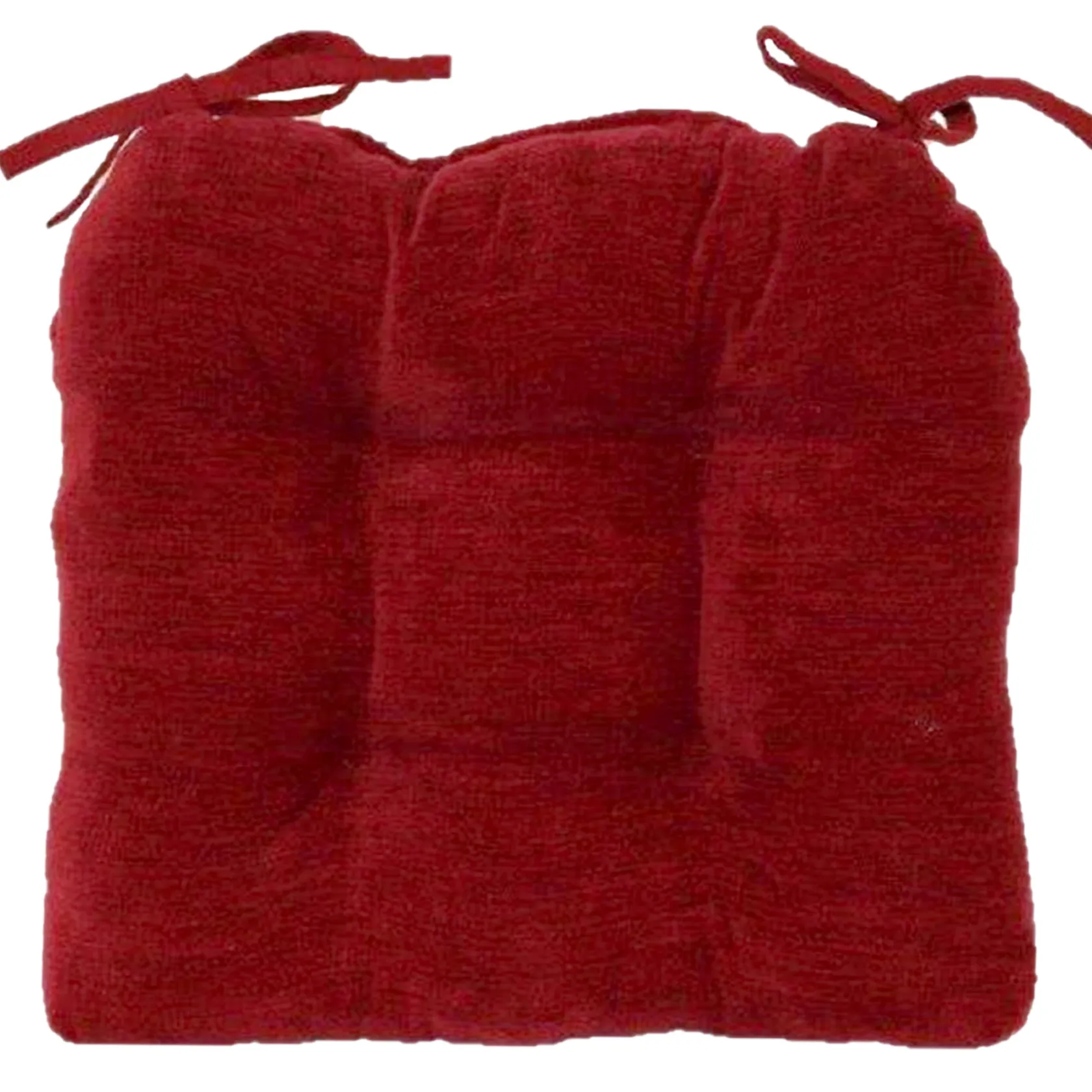 * Reese Chenille Red Chair Pad Good Quality