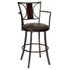 * Renata Oversized Faux Leather Barstool, 30 , Kd Discount