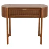 * Reston Round Corner Wooden Console Table Less Expensive