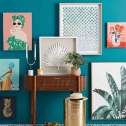 * Reston Round Corner Wooden Console Table Less Expensive