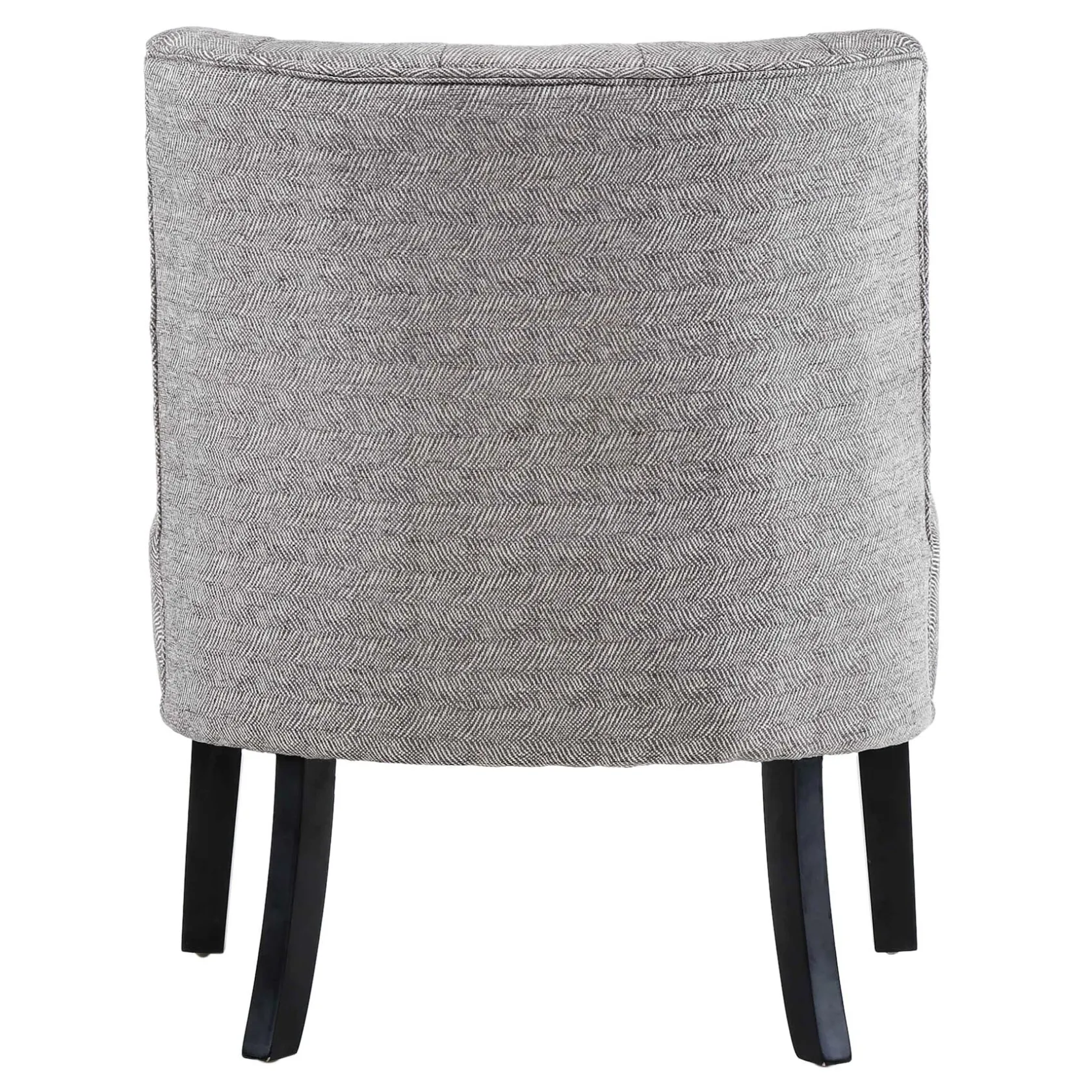 * Rich Dark Grey Tufted Armless Accent Chair With Performance Fabric Opening Sales