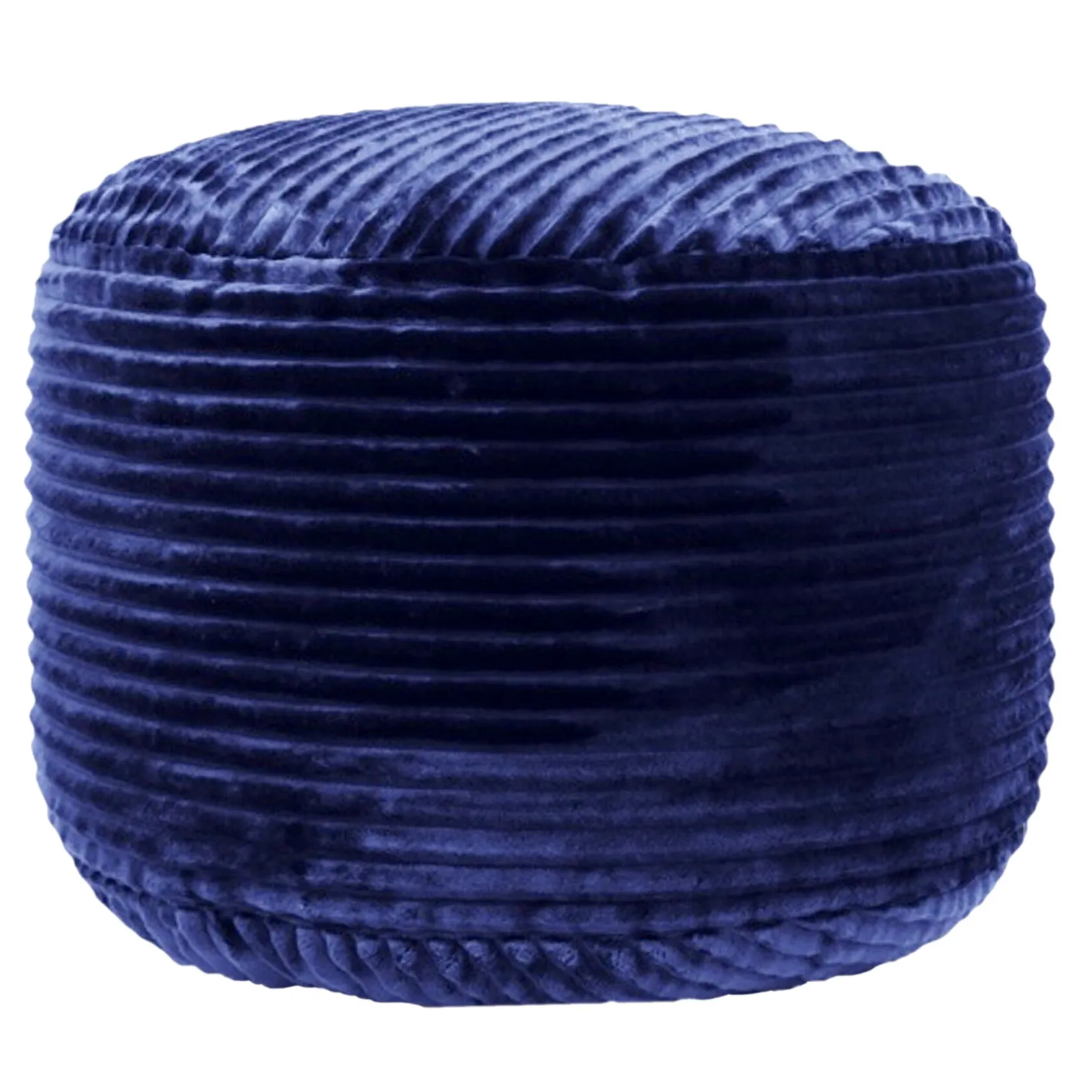* Ridgecrest Navy Plush Pouf, 20 Promotion