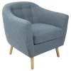 * Rockwell Blue Mid-Century Modern Accent Chair Opening Sales