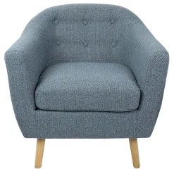 * Rockwell Blue Mid-Century Modern Accent Chair Opening Sales