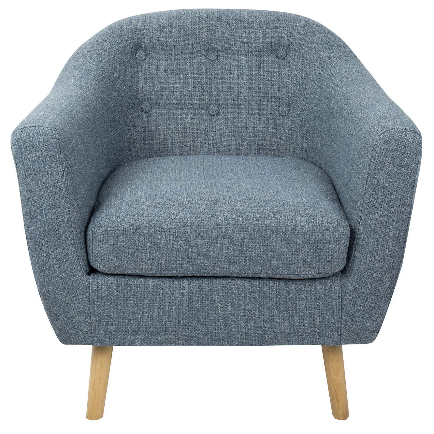 * Rockwell Blue Mid-Century Modern Accent Chair Opening Sales