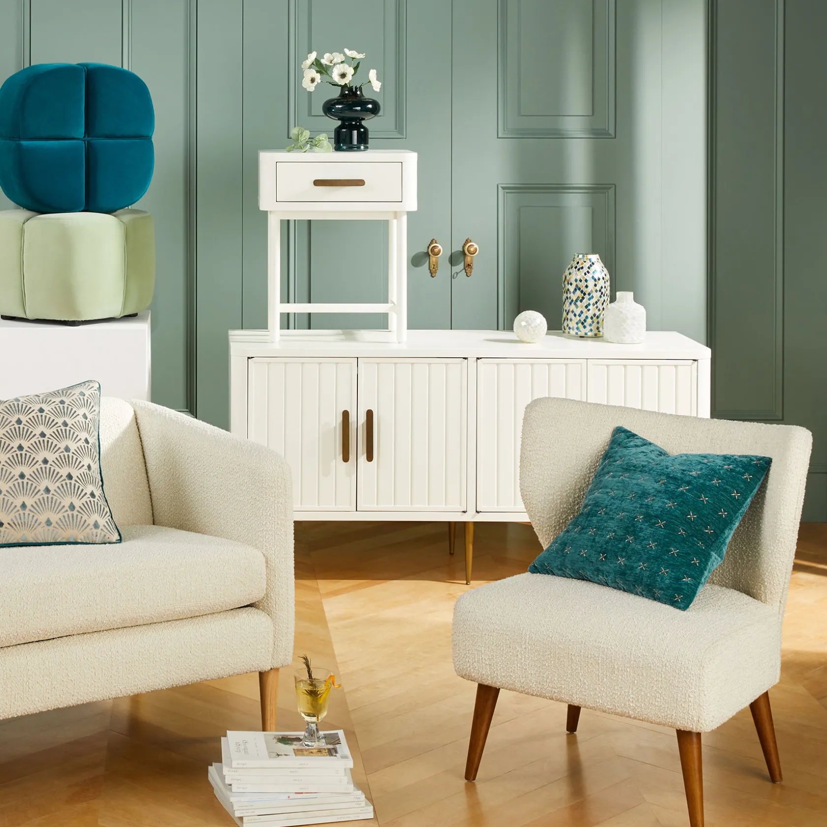 * Round Mango Wood Coffee Table With Metal Hairpin Legs Cheaper