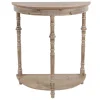 * Rounded Turned Leg Wooden Console Low Price