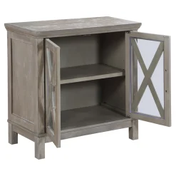 * Rowan 2-Drawer Grey Cabinet Flash Sale