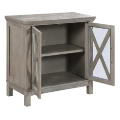 * Rowan 2-Drawer Grey Cabinet Flash Sale