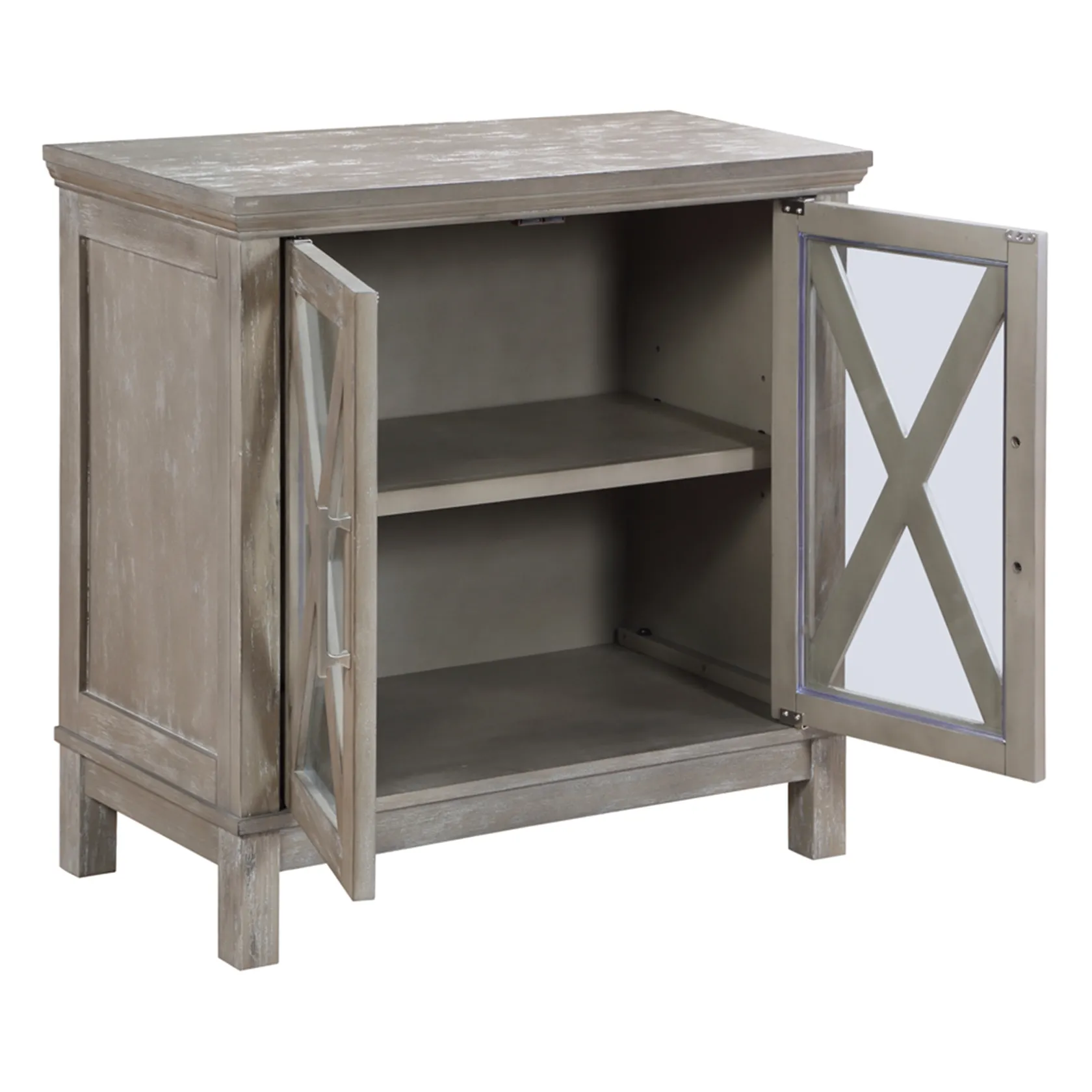 * Rowan 2-Drawer Grey Cabinet Flash Sale