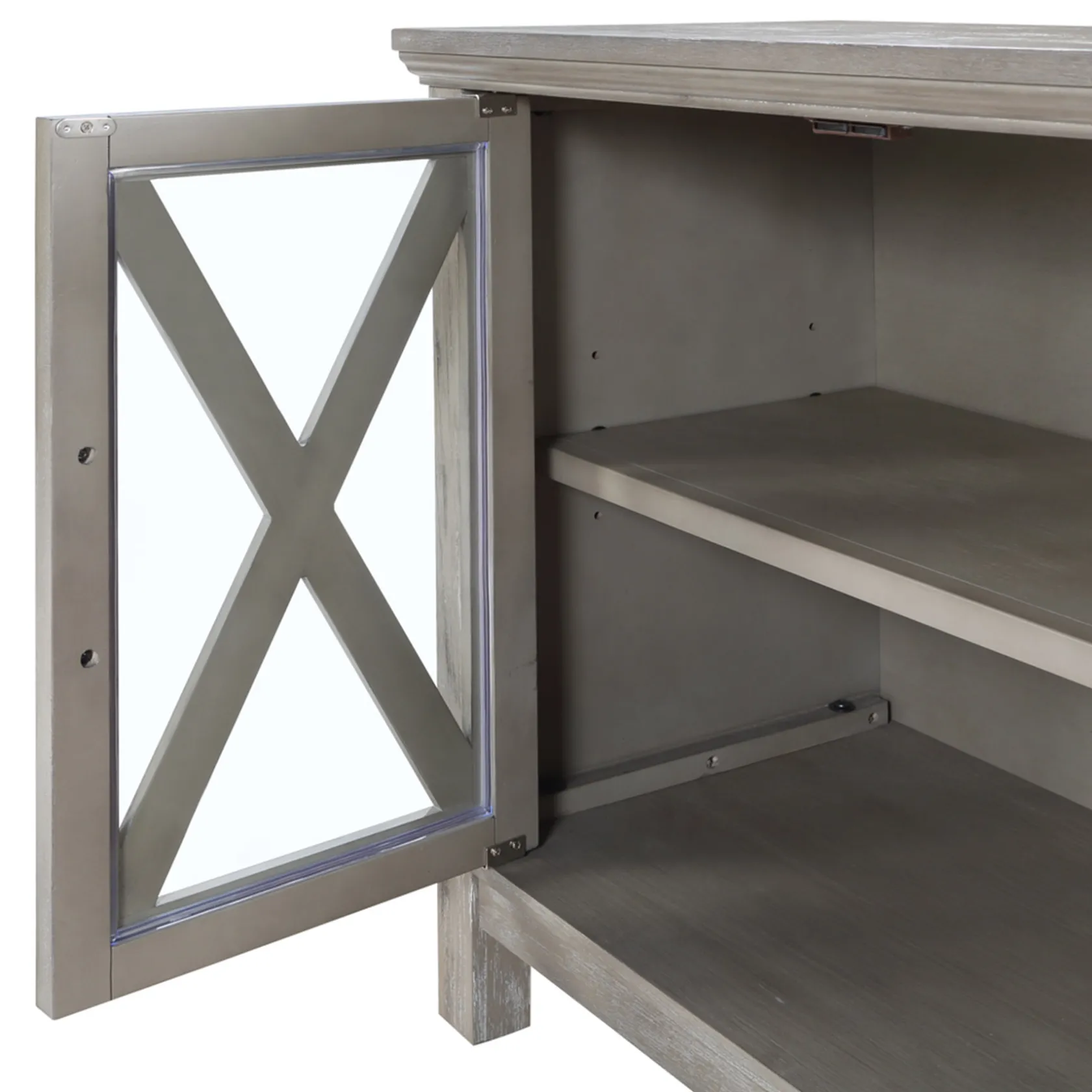 * Rowan 2-Drawer Grey Cabinet Flash Sale