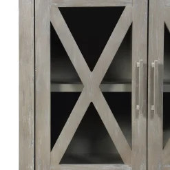 * Rowan 2-Drawer Grey Cabinet Flash Sale