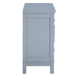 * Sadie 2-Drawer Geometric Cabinet, Grey Bargain Sale